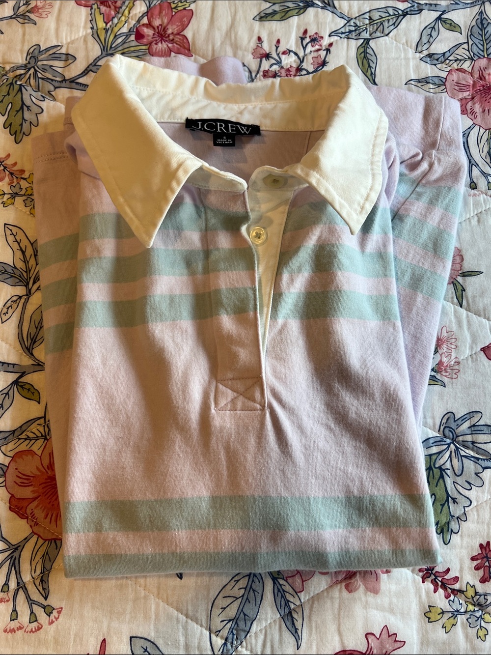 J Crew Boyfriend Jersey Rugby Shirt S - Picture 8 of 8